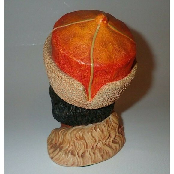 BOSSON Head HIMALAYAN Chalkware Bust Figure England Free standing Vintage - Picture 5 of 8